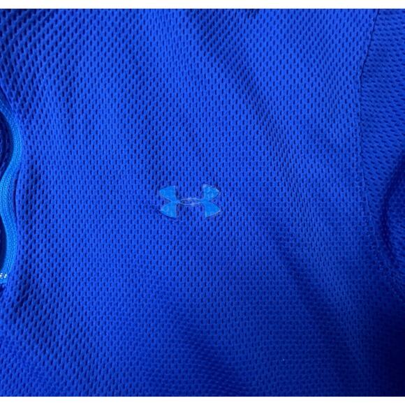 Under Armour Blue 1/4 Zip Pullover Men’s 2XL Loose Fit - Picture 6 of 13